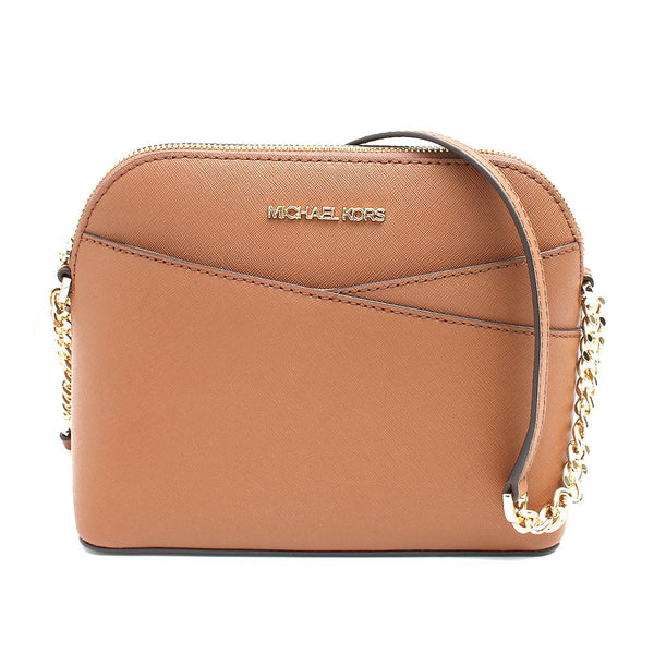 マイケルコース MICHAEL KORS ショルダーバッグ 35F1GTVC6T-LUGGAGE レディース アウトレット JET SET TRAVEL MD DOME XCROSS XBODY ブラウン ゴールド金具